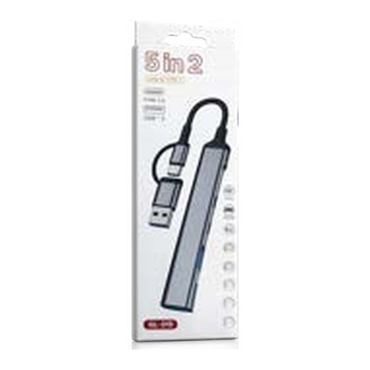 Hub USB 5 puertos 5 en 2 GL315