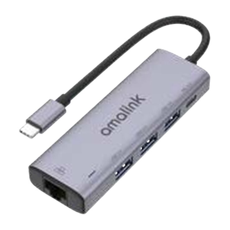 Hub USB 3 puertos + RJ45 tipo C AL95121D