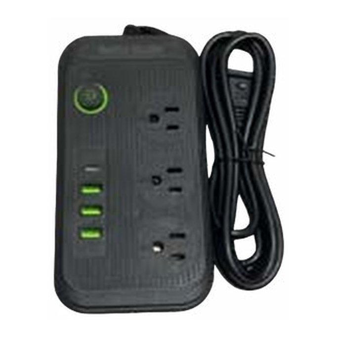 Regleta multipuertos con USB