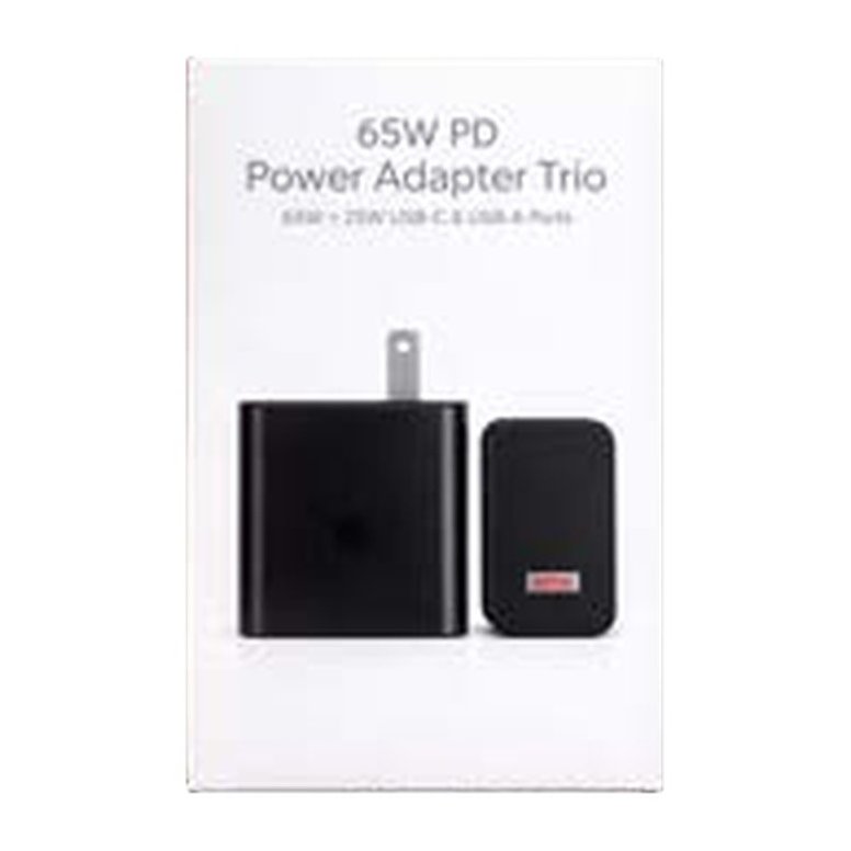 Cubo 65W A + 2C (carga laptop y celular)