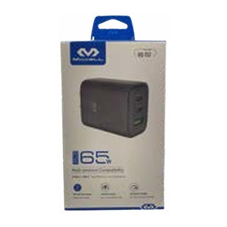 Cubo Miccell 3 puertos 2C + 1 USB 65W VQ-T57