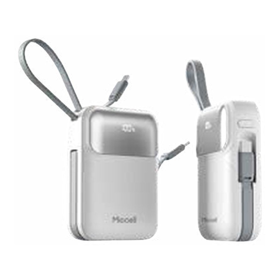 Power bank Miccell 10.000 mAh con cables integrados VQ-P51