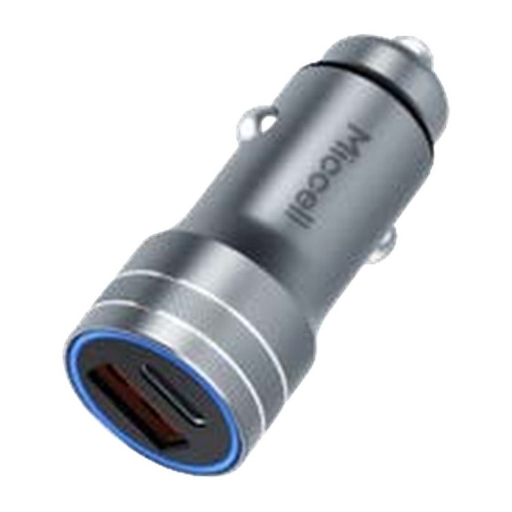 Cargador vehicular Miccell VQ-C48 / VQ-C49 (USB + tipo C)