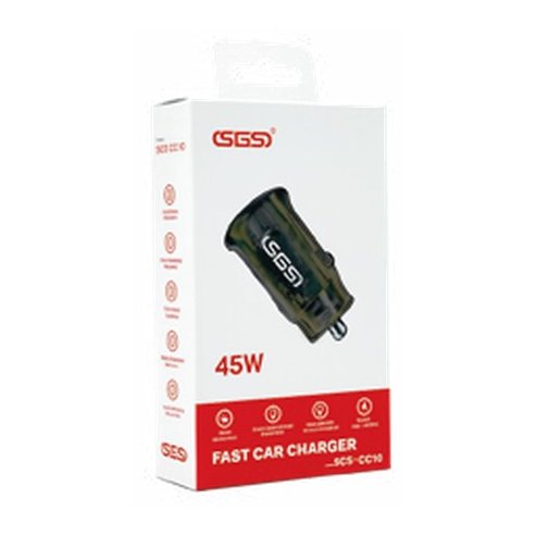Adaptador vehicular tipo C - USB 38W