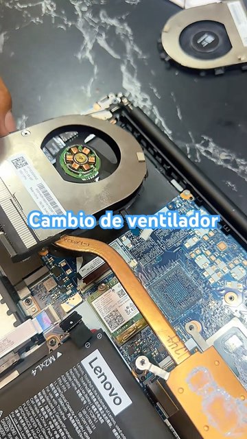 Cambio de ventilador de laptop Lenovo